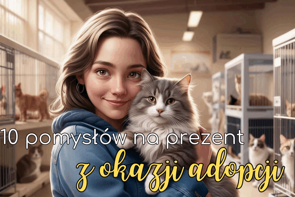 Dziewczyna przytulająca kota w schronisku – 10 pomysłów na prezent z okazji adopcji kota