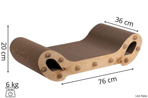 LEO NEW - wymiary drapaka - drapak dla kota